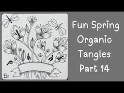 Springtime Organic Patterns Part 14 with Moonlight Bell, Cotton Stem Topper, and Damsel Leaf