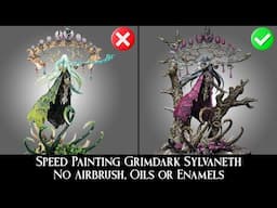 How to Speed Paint Grimdark Elves - Sylvaneth Warsong Revenant Using Simple & Easy Double Slap Chop