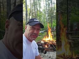 5am Coffee around the campfire after a 15-mile kayaking trip!