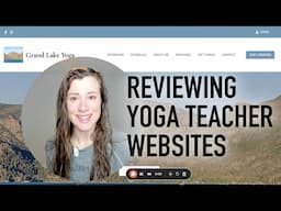Yoga website reviews from the Website Warrior Bootcamp