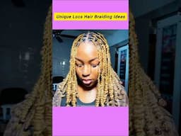 Unique Locs Hair Braiding Ideas | Elegant Dreadlocks Hairstyles For Ladies #shorts