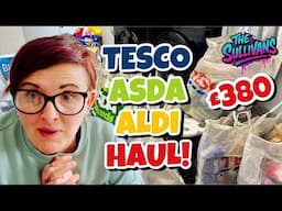 ** MUM of 12 £380 Grocery HAUL ** | TESCO, ALDI & ASDA