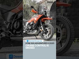 Free on the MotorInc app: KTM 390 Adventure X 2025 | #MotorIncFirst S03E12