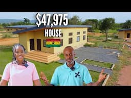 $47,975 SUSTAINABLE HOUSES WITH ORGANIC FARM | AMERICAN BUILDS OFF GRID ON 200 ACRES IN GHANA