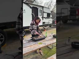 Tiny kitchen. Mild chaos. Great meals. Welcome to RV life 👋