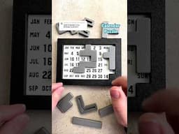 Solving the Calendar Puzzle for April 13th Sunday. #puzzlesolving