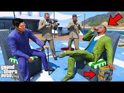 Franklin Prime Minister Trapped Biggest Mafia Boss In GTA 5 | SHINCHAN and CHOP