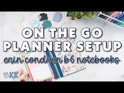 Erin Condren B6 Monthly Planner Setup Mini Purse Notebook and Cover for Easy On the Go Planning