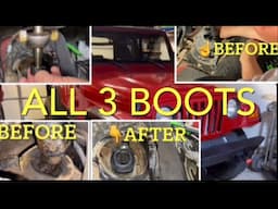 Jeep TJ shifter boot replacement all 3 boots w/ shift lever removal & bushing check & new shift knob