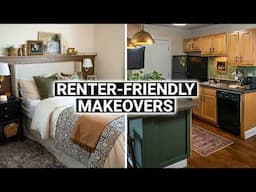 *EXTREME* apartment makeover! ✨ Renter-friendly transformations!