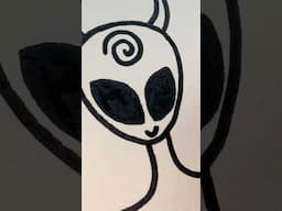 Day 1 of teaching you what to draw when your bored!🪐✨🌀🎨👽  #howto #drawing #art
