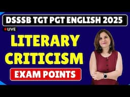 🟥Literary Criticism and Theory - Exam Points