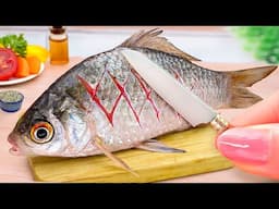Secret to QUICK & DELICIOUS Meals | Miniature Crispy Fried Fish with Spicy | Mini Yummy Cooking
