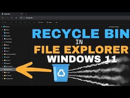 🗑️ How to Show Recycle Bin in File Explorer (Windows 10 & 11) | Quick & Easy Tutorial