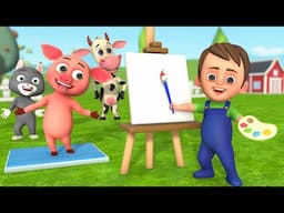 Baby Feed Animals - Learn Fruit Names - Learn Animals names and Sounds - Fun Play Educational Videos