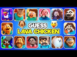 Guess 50 Steve's Lava Chicken Songs & Covers by Their Voice 🎶 A Minecraft Movie