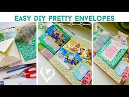 HOW TO MAKE PRETTY ENVELOPES | New Vintage Junk Journal | Journal & Chat With Me