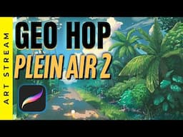 Digital PLEIN AIR 2 LIVE GEO HOP ART CHALLENGE  Live🎨🐻