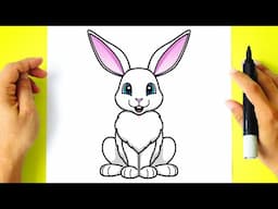 How to DRAW a BUNNY RABBIT step by step