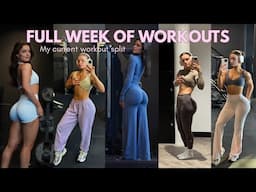 FULL WEEK OF WORKOUTS | the workout split that transformed my physique, mic’d up, fitness advice
