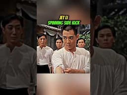Jet Li's Spinning Side Back Kick 🔥🥋🥊 #jetli #kungfu #legend #shortsfeed #martialarts