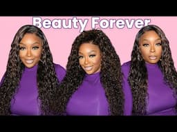 WOW🔥Perfect Summer Ready Golden Brown WIG Highlighted Water Curly Bye Bye Knots | BeautyForeverHair