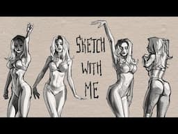 Female Figure Sketch Studies // Q&A About Social Media challenges and My Mistakes