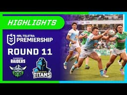 NRL Highlights: Raiders v Titans - Round 11 | NRL on Nine