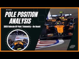 Oscar Piastri's PERFECT Lap? | F1 Bahrain GP Pole Lap Breakdown with Telemetry & Onboard