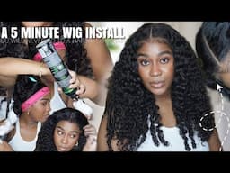 How to apply your curly wig in 5 minutes | simple steps for beginners ft Subella hair