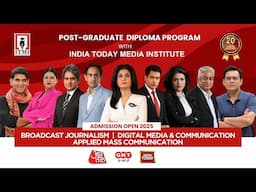 India Today Media Institute announces that admissions for the 2025-26 academic year are now open