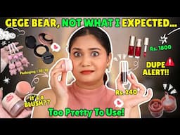 Trying the VIRAL *GEGE BEAR* Makeup🌸  Makeup So Cute, I Didn’t Want to Touch It! 💄