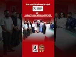 Harvard Business School students at India Today Media Institute #shorts #ytshorts #harvard #itmi