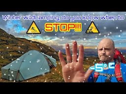 WINTER Camping in the Lake District with SNOW and ICE. Know your limits!