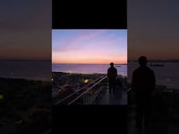 A Sunrise from a Castle in Lisbon, Portugal