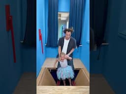 Dad sends kid down trap door! 😳