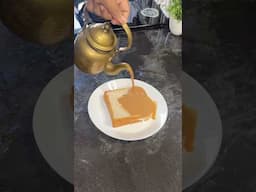 Trying Out Dubai’s Viral Karak Chai Toast 🫖🍞 #shorts #chaitoast #karakchai