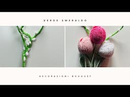 TUTORIAL FIORI DECORATIVI PER BOUQUET 💐|| Come fare decorazione all'uncinetto