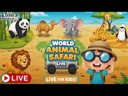 World Animal Safari Live | Meet Panda, Elephant, Penguin, Camel & More