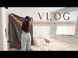 Day in the life VLOG 🖤 | Guest room organizing + thrifting + decor planning