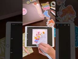From Procreate to Product – Watch My Retro Van Become a Sticker! ✨