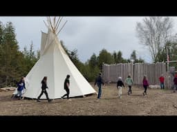 Scouts Erect a Teepee at Kelly Station | SCOUTS CANADA | FORTIFIED HOMESTEAD | HISTORY |