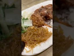 $4 Fried Chicken Steak Rice - Taiwan Food #shorts