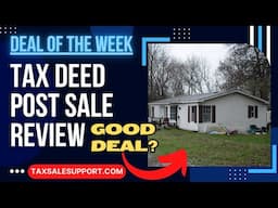 Tax Deed Home Post Auction Review! $270,000 Home sells for around 100K, Online Auction Review...