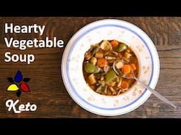 Hearty Vegetable Soup with Bone Broth - keto, gluten free