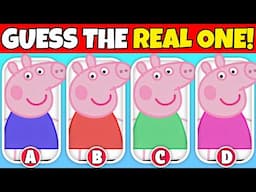 😱 Who’s the ACTUAL PEPPA? Peppa Pig Animation🐷🎠🌞! I Guess the Real One Quiz Test!