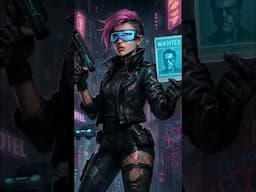 Punk bounty hunter on the loose. Neon city. No mercy. Who’s she hunting next?