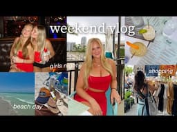 beach day, girls night out, farmers market & family time: weekend in my life