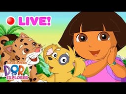🔴 LIVE: Dora the Explorer's Baby Animals Rescues & Adventures! 🐱 24/7 Marathon | Dora & Friends