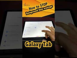 How to STOP Background DATA Wastage | Galaxy Tab Hidden Features #shorts #shortsvideo | Tech Gadgets